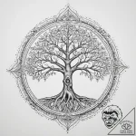 Tattoo sketch bodhi tree, artistic tattoo ske… – tattoo sketch (№1757007889_0, 04.09.2025 17:44) — tattoovalue.net