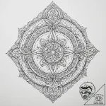 Tattoo sketch cosmic world, tattoo line art,… – tattoo sketch (№1757008490_0, 04.09.2025 17:54) — tattoovalue.net