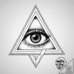 Tattoo sketch dotwork глаз в треугольнике, in… – tattoo sketch (№1757008886_0, 04.09.2025 18:01) — tattoovalue.net