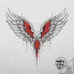 Tattoo sketch trainers with a wing, concept a… – tattoo sketch (№1757010474_0, 04.09.2025 18:27) — tattoovalue.net