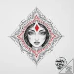 Tattoo sketch cosmic character, artistic tatt… – tattoo sketch (№1757013450_0, 04.09.2025 19:17) — tattoovalue.net