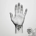 Tattoo sketch hands with a paper – tattoo sketch (№1757013648_0, 04.09.2025 19:20) — tattoovalue.net