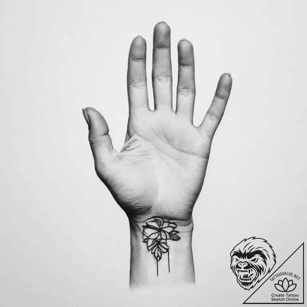 Tattoo sketch hands with a paper - tattoo sketch (№1757013648_0, 04.09.2025 19:20) — tattoovalue.net