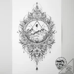 Tattoo sketch mystical spring – tattoo sketch (№1757013845_0, 04.09.2025 19:24) — tattoovalue.net