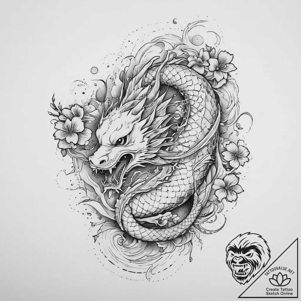 Tattoo sketch divine existence, tattoo drawin... - tattoo sketch (№1757014042_0, 04.09.2025 19:27) — tattoovalue.net