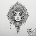 Tattoo sketch blessed being, ink illustration… – tattoo sketch (№1757014240_0, 04.09.2025 19:30) — tattoovalue.net