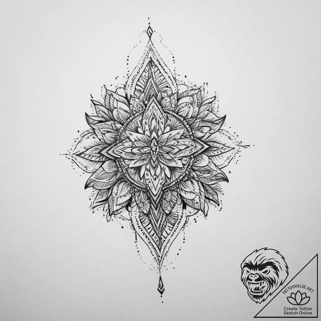 Tattoo sketch bronze - tattoo sketch (№1757016437_0, 04.09.2025 20:07) — tattoovalue.net