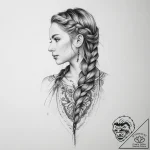 Tattoo sketch braid – tattoo sketch (№1757016833_0, 04.09.2025 20:13) — tattoovalue.net
