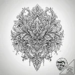 Tattoo sketch узор в стиле рококо, tattoo ske… – tattoo sketch (№1757017238_0, 04.09.2025 20:20) — tattoovalue.net