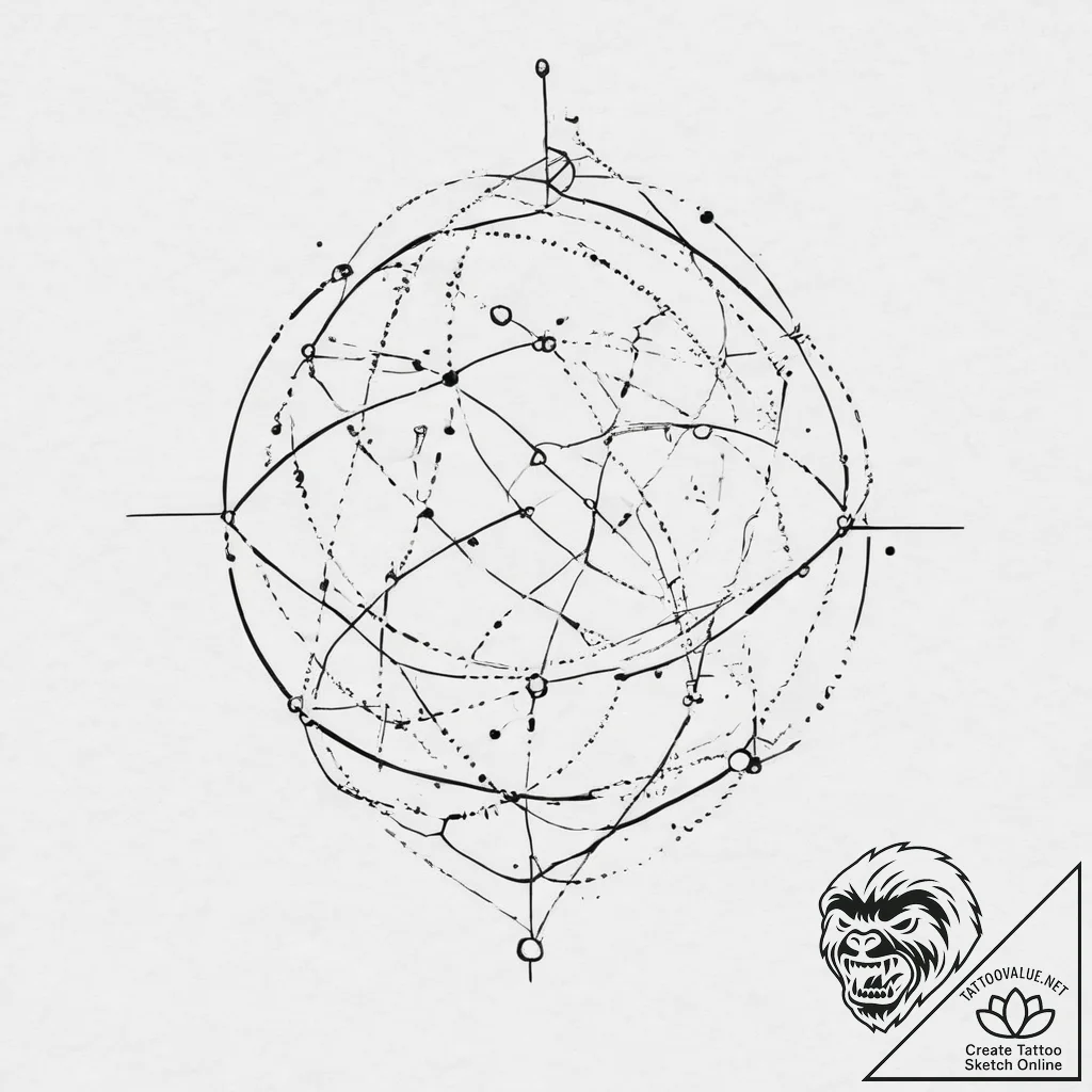 Tattoo sketch gemini constellation, tattoo dr... - tattoo sketch (№1757018834_0, 04.09.2025 20:47) — tattoovalue.net