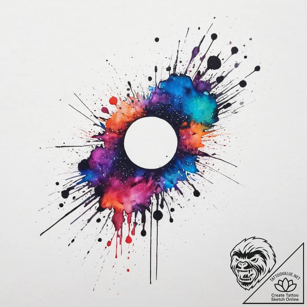 Tattoo sketch cosmos, concept art for tattoo,... - tattoo sketch (№1757019231_0, 04.09.2025 20:53) — tattoovalue.net