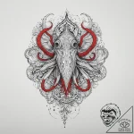 Tattoo sketch cuttlefish, tattoo sketch desig… – tattoo sketch (№1757021032_0, 04.09.2025 21:23) — tattoovalue.net