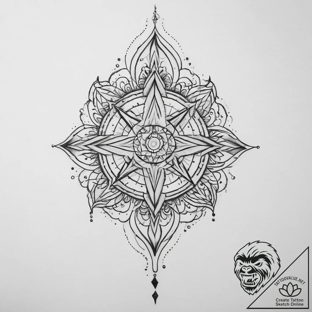 Tattoo sketch energy - tattoo sketch (№1757021633_0, 04.09.2025 21:33) — tattoovalue.net