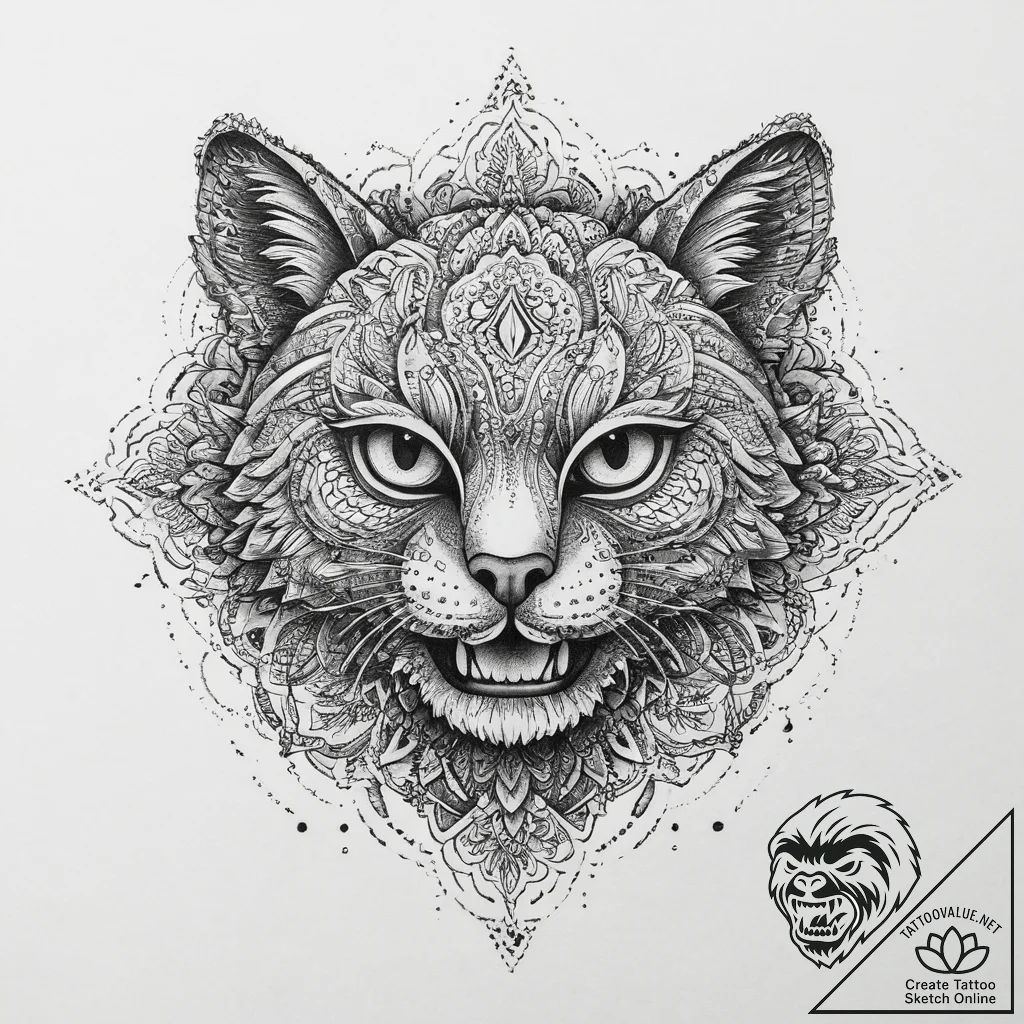 Tattoo sketch puzzle, ink illustration for ta... - tattoo sketch (№1757021839_0, 04.09.2025 21:37) — tattoovalue.net