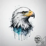 Tattoo sketch puns an eagle that says “i’m an… – tattoo sketch (№1757022845_0, 04.09.2025 21:54) — tattoovalue.net