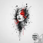 Tattoo sketch cosmic self, concept art for ta… – tattoo sketch (№1757023051_0, 04.09.2025 21:57) — tattoovalue.net