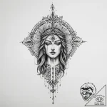Tattoo sketch holy self – tattoo sketch (№1757024056_0, 04.09.2025 22:14) — tattoovalue.net