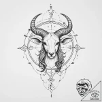 Tattoo sketch capricorn constellation, tattoo… – tattoo sketch (№1757025263_0, 04.09.2025 22:34) — tattoovalue.net