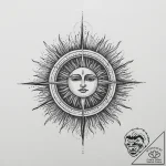 Tattoo sketch sun, artistic tattoo sketch, de… – tattoo sketch (№1757028474_0, 04.09.2025 23:27) — tattoovalue.net