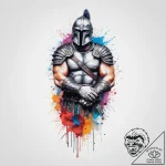 Tattoo sketch hands with a gladiator, tattoo… – tattoo sketch (№1757030885_0, 05.09.2025 00:08) — tattoovalue.net