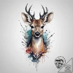 Tattoo sketch graceful fawn tattoo, artistic… – tattoo sketch (№1757031895_0, 05.09.2025 00:24) — tattoovalue.net