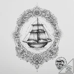 Tattoo sketch geometric color, tattoo line ar… – tattoo sketch (№1757032306_0, 05.09.2025 00:31) — tattoovalue.net