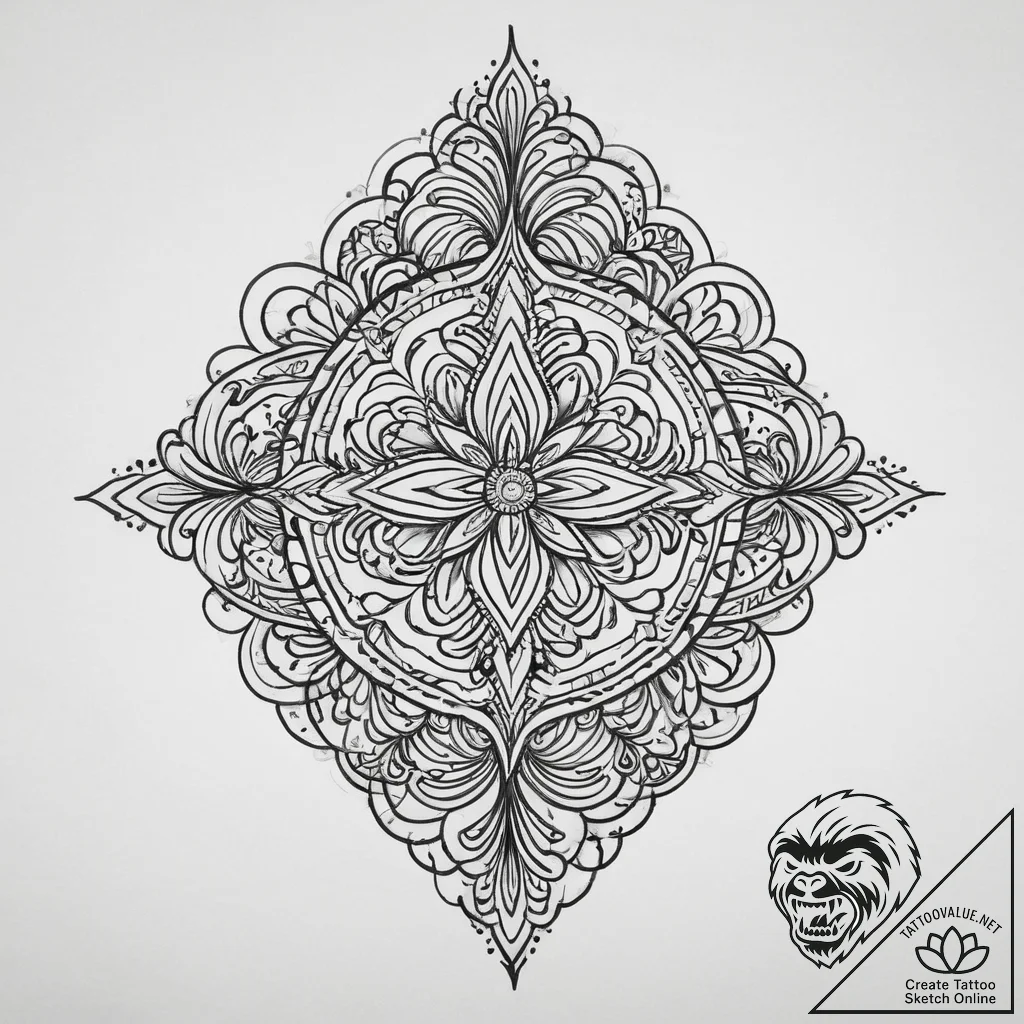 Tattoo sketch a symbolic place, tattoo flash... - tattoo sketch (№1757034711_0, 05.09.2025 01:11) — tattoovalue.net