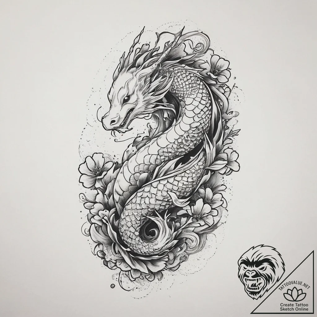 Tattoo sketch single line of a person's silho... - tattoo sketch (№1757034910_0, 05.09.2025 01:15) — tattoovalue.net