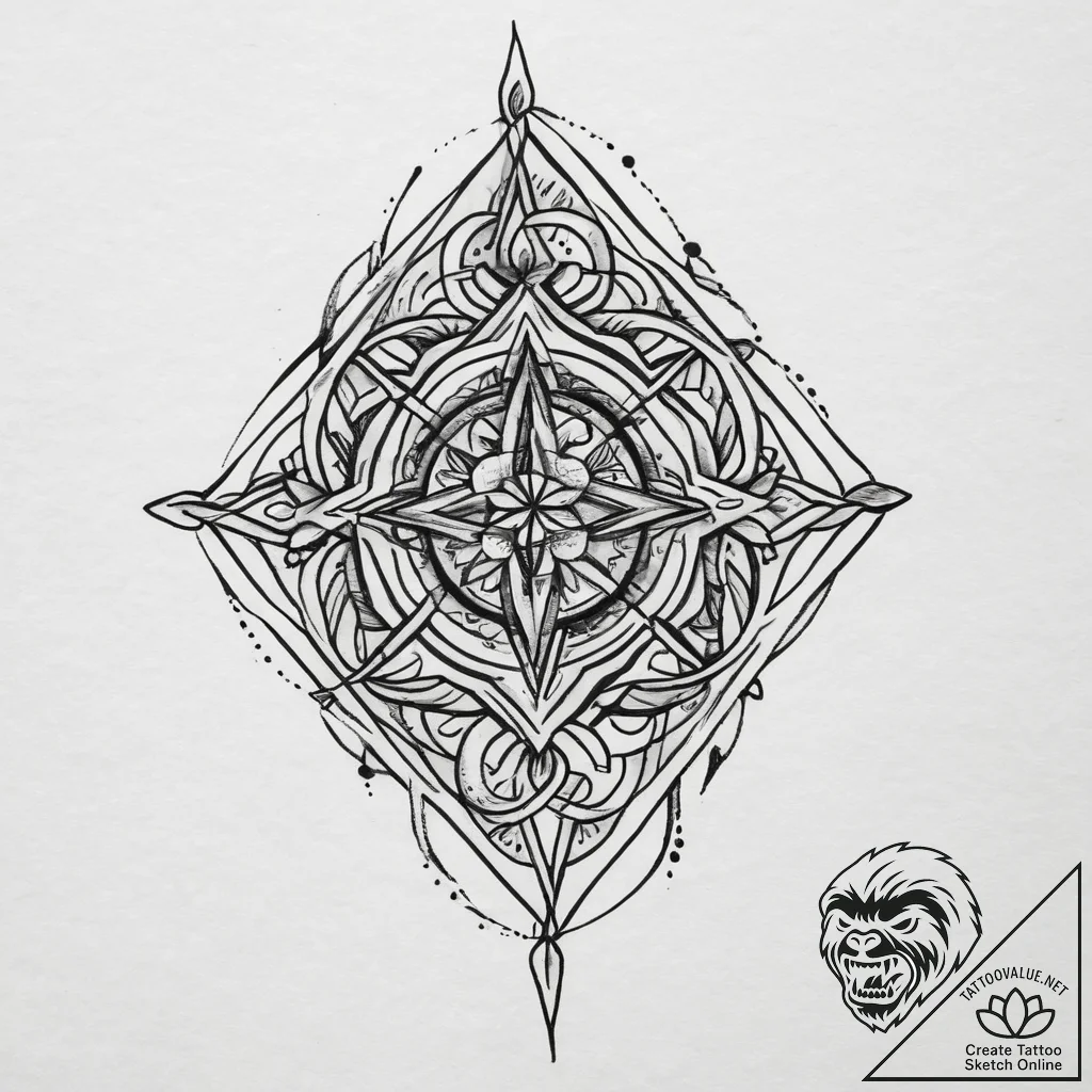 Tattoo sketch gray, artistic tattoo sketch, m... - tattoo sketch (№1757035508_0, 05.09.2025 01:25) — tattoovalue.net