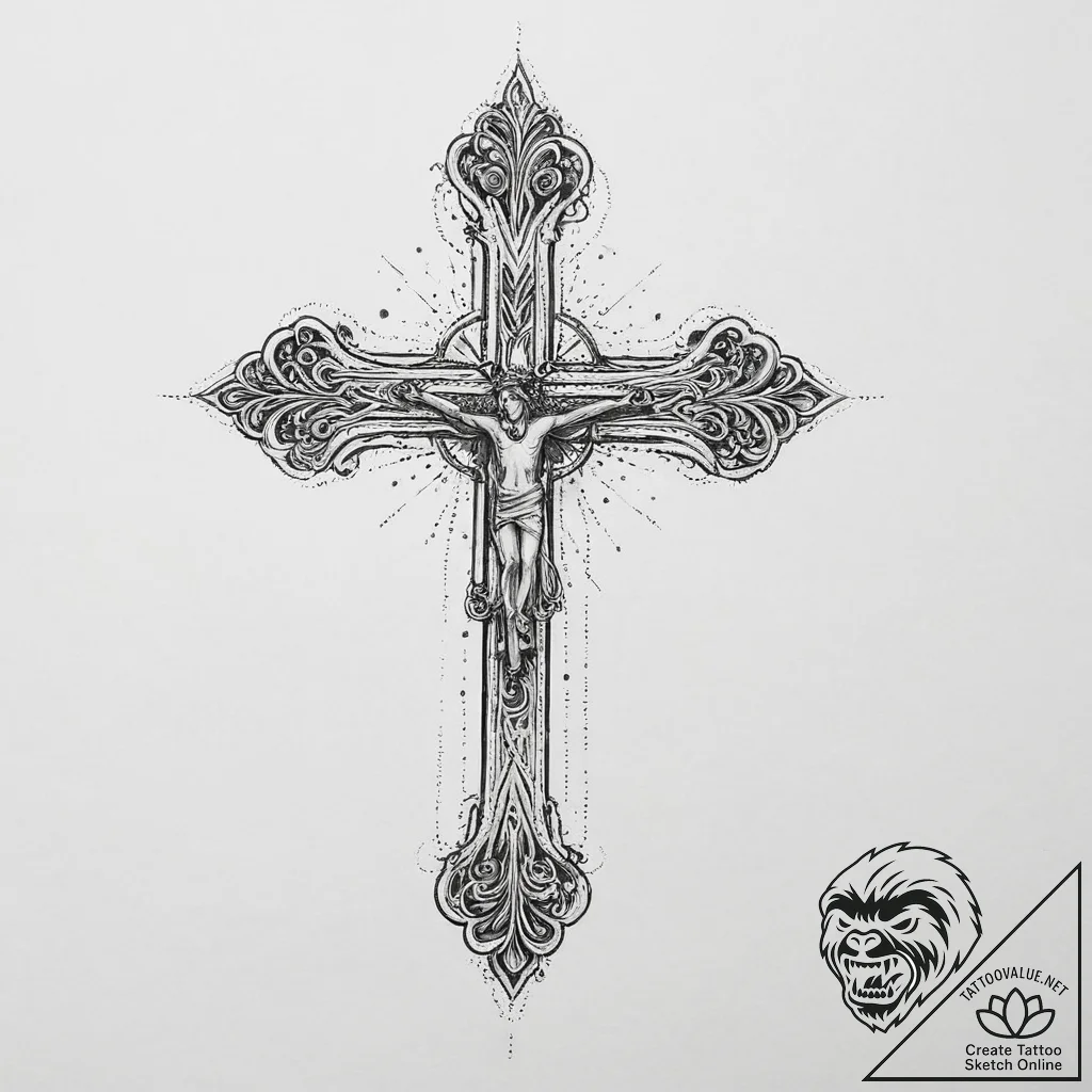 Tattoo sketch light, ink illustration for tat... - tattoo sketch (№1757036307_0, 05.09.2025 01:38) — tattoovalue.net