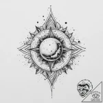 Tattoo sketch cosmic essence, tattoo flash sh… – tattoo sketch (№1757037320_0, 05.09.2025 01:55) — tattoovalue.net