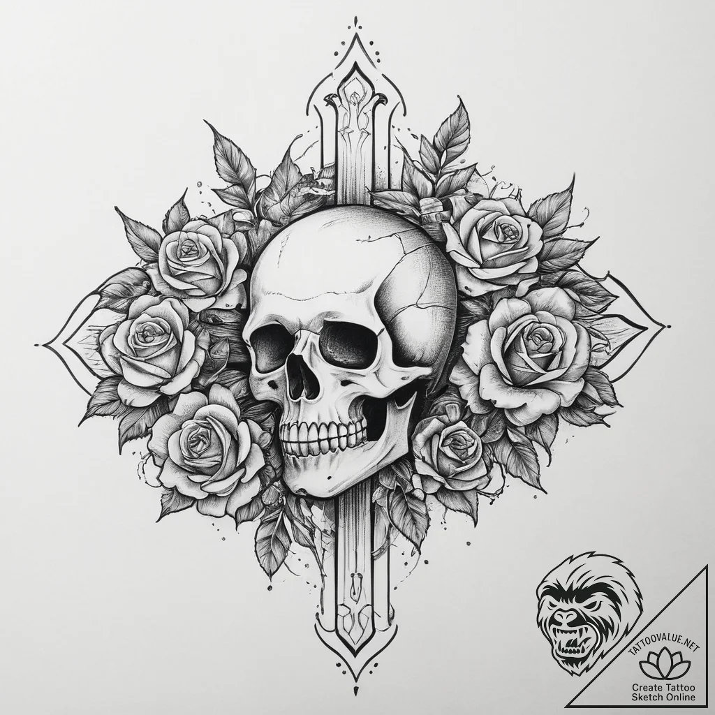 Tattoo sketch brown, artistic tattoo sketch,... - tattoo sketch (№1757038534_0, 05.09.2025 02:15) — tattoovalue.net