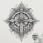 Tattoo sketch runners with a quote, tattoo fl… – tattoo sketch (№1757065268_0, 05.09.2025 09:41) — tattoovalue.net