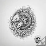 Tattoo sketch amberjack, ink illustration for… – tattoo sketch (№1757065668_0, 05.09.2025 09:47) — tattoovalue.net