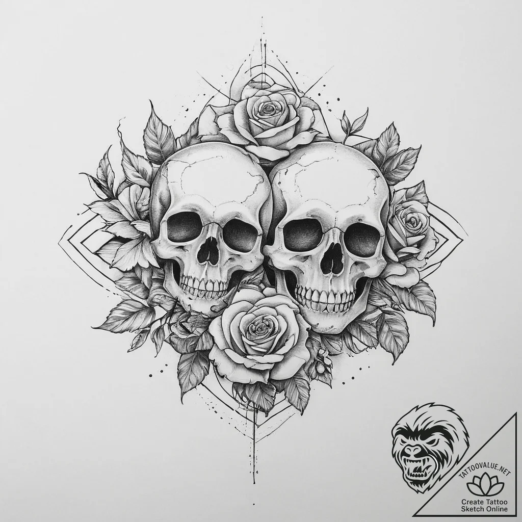 Tattoo sketch cosmic essence, concept art for... - tattoo sketch (№1757066265_0, 05.09.2025 09:57) — tattoovalue.net