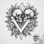 Tattoo sketch hands with a letter, artistic t… – tattoo sketch (№1757067267_0, 05.09.2025 10:14) — tattoovalue.net