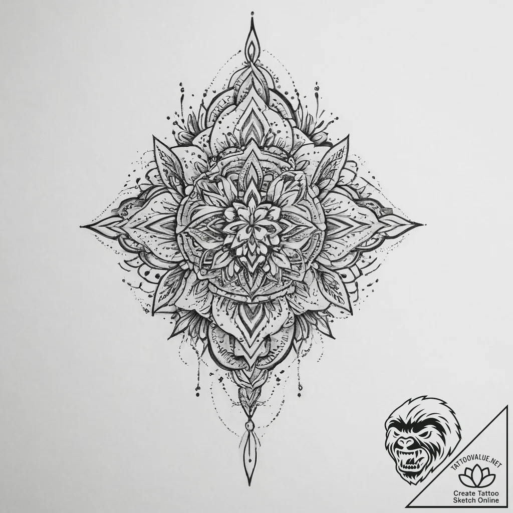 Tattoo sketch silver - tattoo sketch (№1757069674_0, 05.09.2025 10:54) — tattoovalue.net