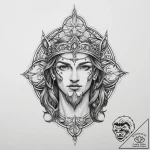 Tattoo sketch holy myth, tattoo flash sheet d… – tattoo sketch (№1757070870_0, 05.09.2025 11:14) — tattoovalue.net