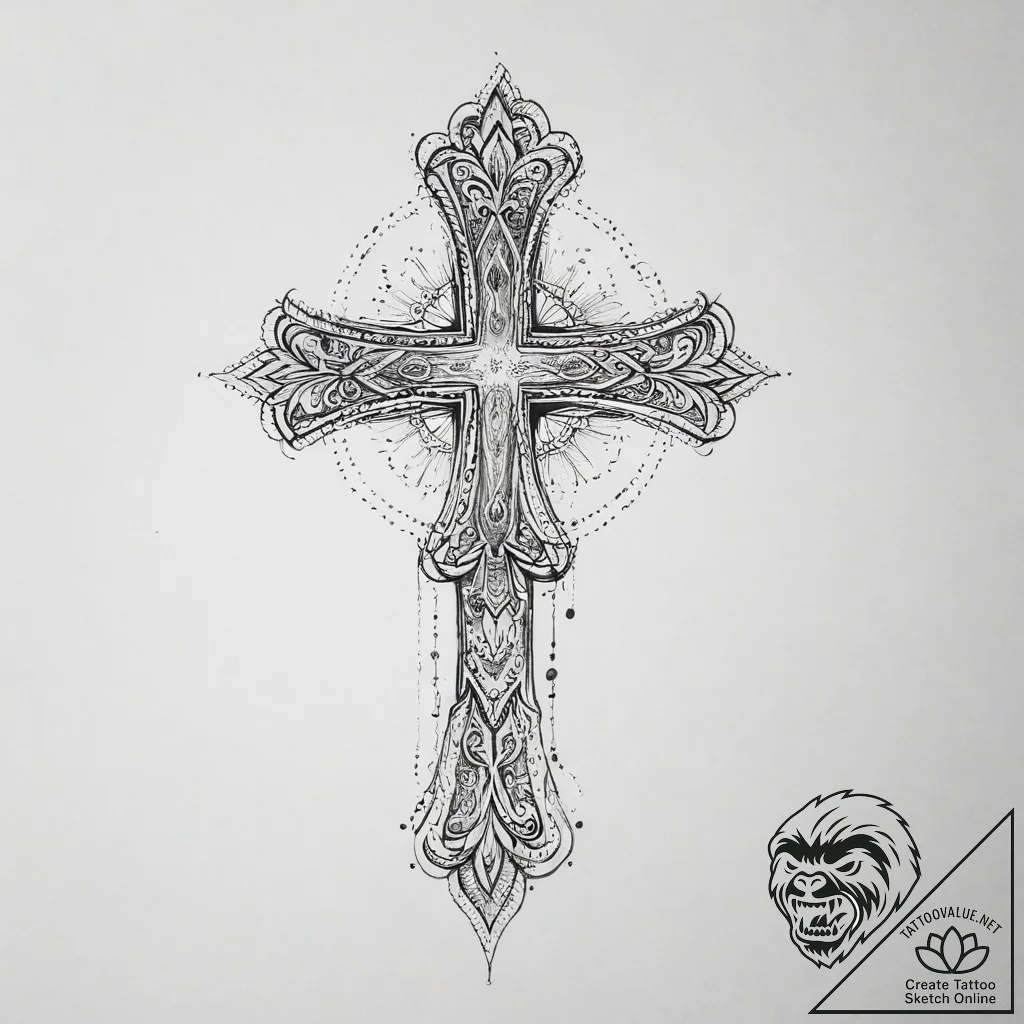 Tattoo sketch spiritual lettering, artistic t... - tattoo sketch (№1757071866_0, 05.09.2025 11:31) — tattoovalue.net