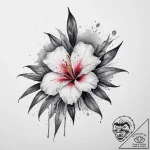 Tattoo sketch oleander, artistic tattoo sketc… – tattoo sketch (№1757072269_0, 05.09.2025 11:37) — tattoovalue.net