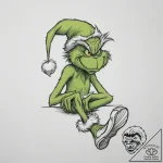 Tattoo sketch the grinch with a foot, ink ill… – tattoo sketch (№1757072867_0, 05.09.2025 11:47) — tattoovalue.net