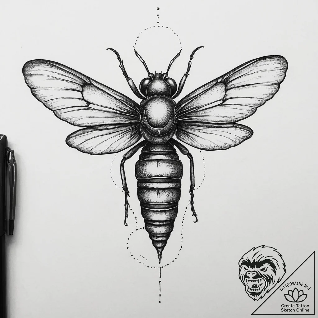 Tattoo sketch firefly, tattoo flash sheet des... - tattoo sketch (№1757073262_0, 05.09.2025 11:54) — tattoovalue.net