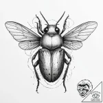 Tattoo sketch net-winged beetle, concept art… – tattoo sketch (№1757074060_0, 05.09.2025 12:07) — tattoovalue.net