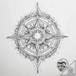 Tattoo sketch cosmic portrayal – tattoo sketch (№1757074258_0, 05.09.2025 12:10) — tattoovalue.net