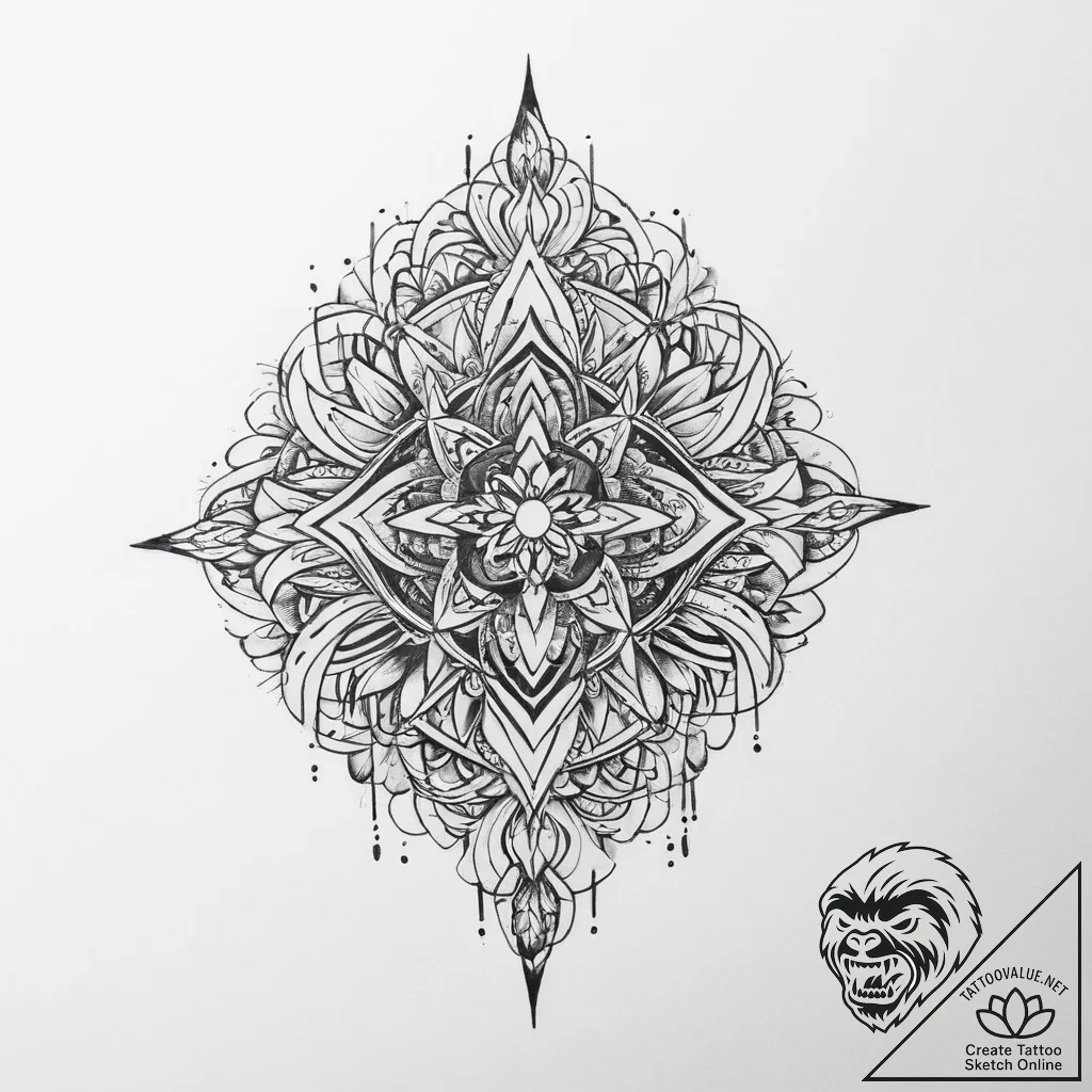 Tattoo sketch element - tattoo sketch (№1757076454_0, 05.09.2025 12:47) — tattoovalue.net
