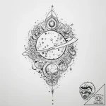 Tattoo sketch cosmic land – tattoo sketch (№1757077642_0, 05.09.2025 13:07) — tattoovalue.net