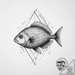 Tattoo sketch turbot, tattoo line art, black… – tattoo sketch (№1757078235_0, 05.09.2025 13:17) — tattoovalue.net