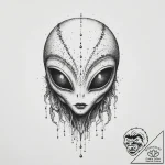 Tattoo sketch alien, tattoo drawing outline,… – tattoo sketch (№1757078631_0, 05.09.2025 13:23) — tattoovalue.net