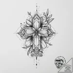 Tattoo sketch sandals with a flower, tattoo d… – tattoo sketch (№1757080862_0, 05.09.2025 14:01) — tattoovalue.net
