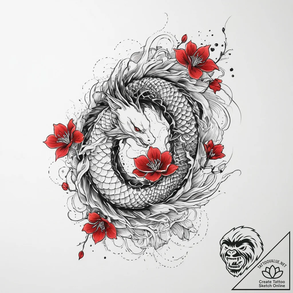 Tattoo sketch silkworm, ink illustration for... - tattoo sketch (№1757081468_0, 05.09.2025 14:11) — tattoovalue.net